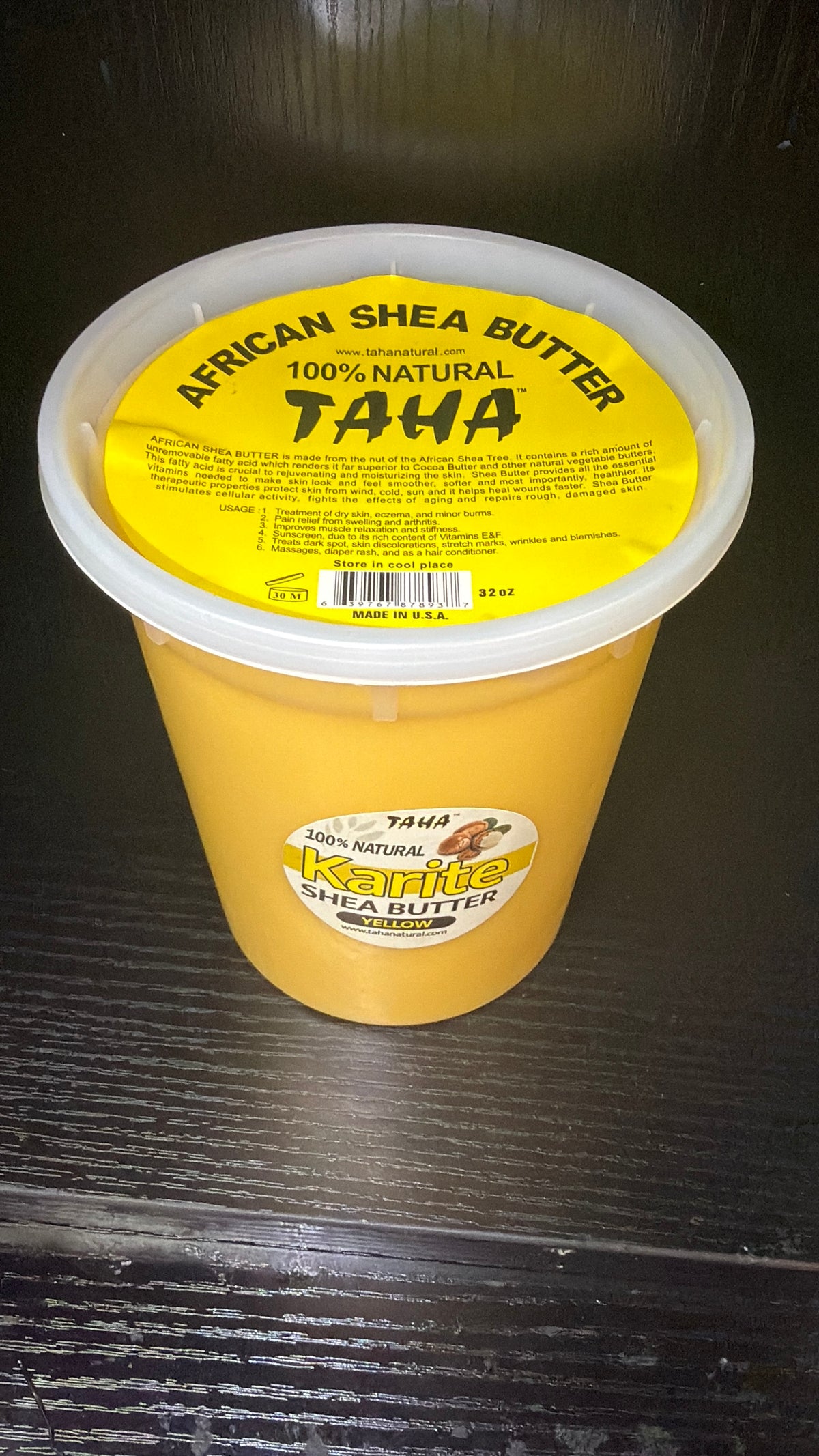 African Shea Butter — 100% Natural, Yellow (32oz)