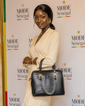 MØDE Sénégal Croc-Embossed Leather Handbag – Black